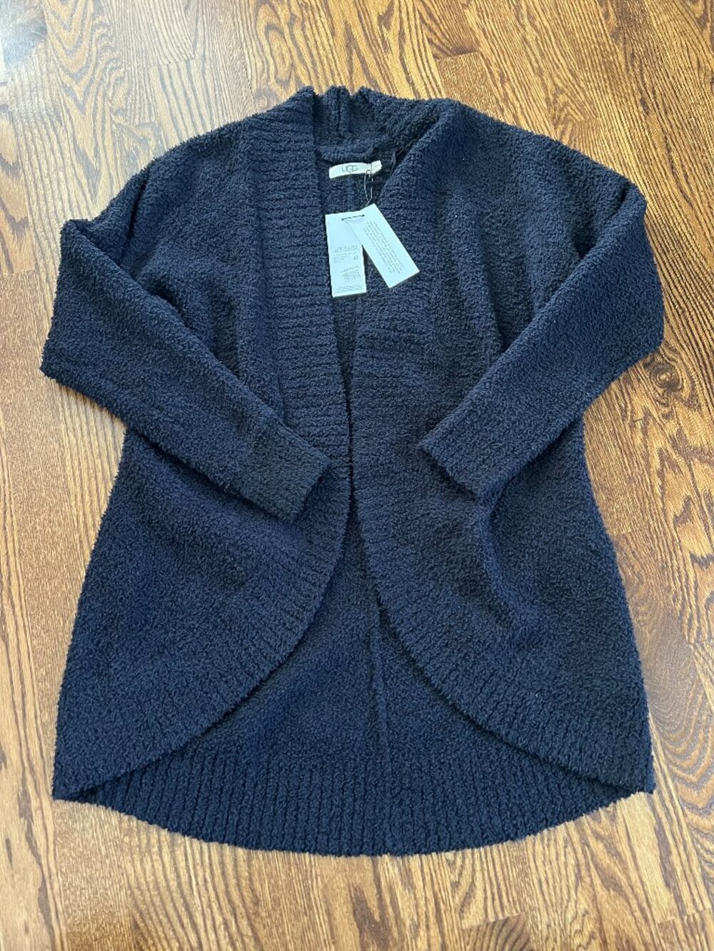 UGG Fremont Fluffy Knit Sweater Black Size S NWT Nordstrom